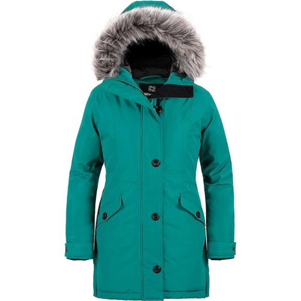 Women's Winter Hooded Coat Waterproof Warm Long Puffer Jacket Parka